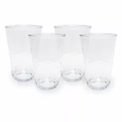 Food Network™ 4-pc. Clear Textured Acrylic Highball Glass Set