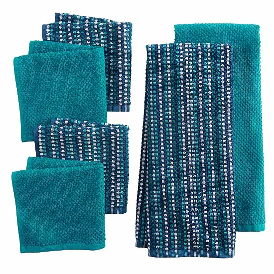 Food Network™ Awning Stripe Kitchen Towel & Dishcloth 6-pk. Cobalt 9 Food Network™ Awning Stripe Kitchen Towel & Dishcloth 6-pk. Cobalt - Image 7