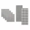 Food Network® Windowpane Grid Dishcloth & Kitchen Towel 6-pk. Gray 1 Food Network® Windowpane Grid Dishcloth & Kitchen Towel 6-pk. Gray -Cheap The Dine Nest Store unnamed file 1074
