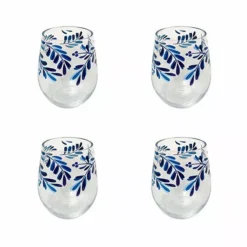 Food Network™ 4-pc. Mediterranean Acrylic Stemless Wine Glass Set