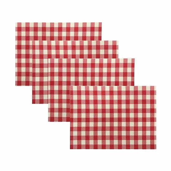 Food Network™ Vinyl Gingham Placemat 4-pk. 3 Food Network™ Vinyl Gingham Placemat 4-pk.