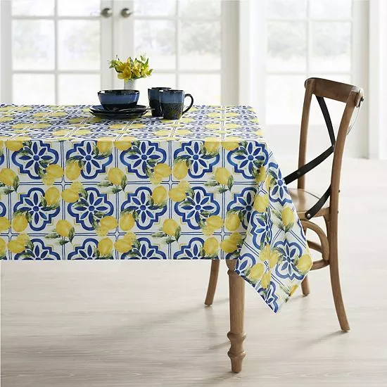 Food Network™ Modern Charm Lemon Tablecloth 4 Food Network™ Modern Charm Lemon Tablecloth - Image 2