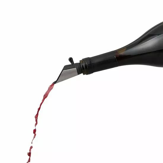 Food Network™ Stainless Steel Pourer & Stopper Set 4 Food Network™ Stainless Steel Pourer & Stopper Set - Image 2