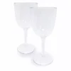Food Network™ 2-pc. Clear Textured Acrylic Wine Glass Set