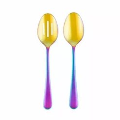 Food Network™ 2-pc. Classic Rainbow Serving Spoon & Slotted Spoon Set