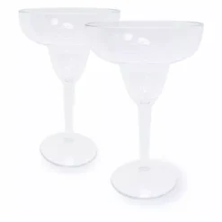 Food Network™ 2-pc. Clear Textured Acrylic Margarita Glass Set