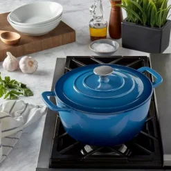 Food Network™ 5-qt. Enameled Cast-Iron Dutch Oven Gray Ombre -Cheap The Dine Nest Store unnamed file 30