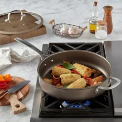Food Network™ Textured Titanium 12-in. Nonstick Covered Deep Skillet Gray -Cheap The Dine Nest Store unnamed file 323