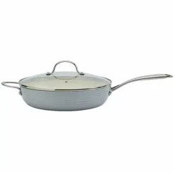 Food Network™ Farmstead 12-in. Covered Deep Skillet Gray