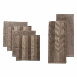 Food Network™ Striped Kitchen Towel & Dishcloth Multi-Pack Aqua -Cheap The Dine Nest Store unnamed file 376