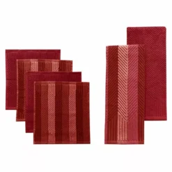 Food Network™ Striped Kitchen Towel & Dishcloth Multi-Pack Aqua -Cheap The Dine Nest Store unnamed file 379