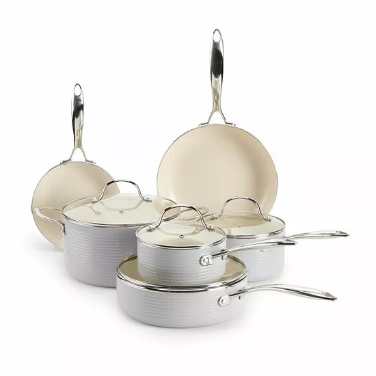 Food Network™ Farmstead 10-pc. Nonstick Ceramic Cookware Set Light Blue 3 Food Network™ Farmstead 10-pc. Nonstick Ceramic Cookware Set Light Blue