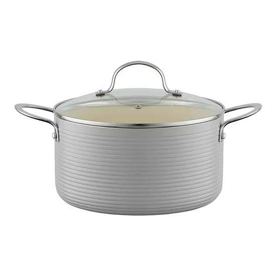 Food Network™ Farmstead 10-pc. Nonstick Ceramic Cookware Set Light Blue 4 Food Network™ Farmstead 10-pc. Nonstick Ceramic Cookware Set Light Blue - Image 2