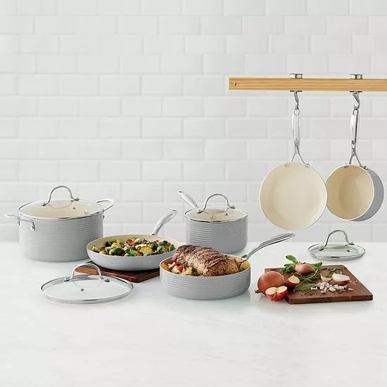Food Network™ Farmstead 10-pc. Nonstick Ceramic Cookware Set Light Blue 9 Food Network™ Farmstead 10-pc. Nonstick Ceramic Cookware Set Light Blue - Image 7