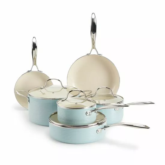 Food Network™ Farmstead 10-pc. Nonstick Ceramic Cookware Set Light Blue 11 Food Network™ Farmstead 10-pc. Nonstick Ceramic Cookware Set Light Blue - Image 9