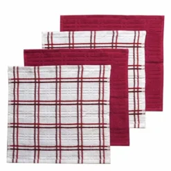 Food Network™ Plaid Dishcloth 4-pk. Aqua -Cheap The Dine Nest Store unnamed file 588