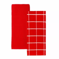 Food Network™ Windowpane Grid Kitchen Towel 2-pk. Red -Cheap The Dine Nest Store unnamed file 629