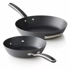 Food Network™ 2-pc. Hard-Anodized Skillet Set