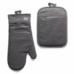 Food Network™ Silicone Oven Mitt & Pot Holder Set Royal Blue