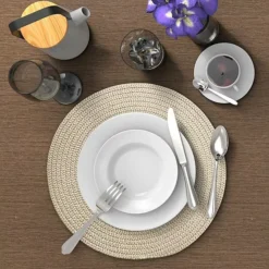 Food Network™ Round Placemat Taupe -Cheap The Dine Nest Store unnamed file 770