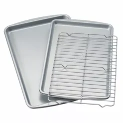 Food Network™ 3-pc. Nonstick Cookie Sheet Set With Cooling Rack