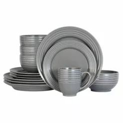 Food Network™ Valencia Gray 16-pc. Dinnerware Set